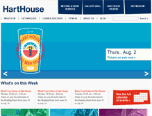 Tablet Screenshot of harthouse.ca